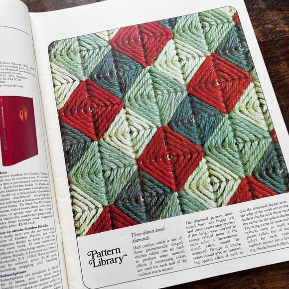 Golden Hands Vintage Craft Magazines Vol. 2 Parts 17/24/27 Needlepoint Sewing Pa - Picture 6 of 16